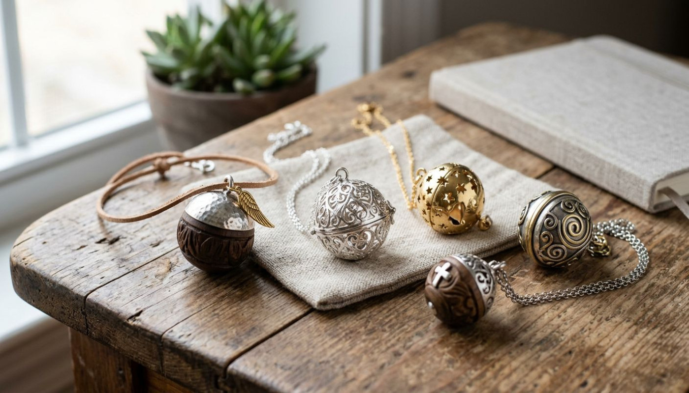 Variedad de colgantes y cadenas para llamadores de ángeles